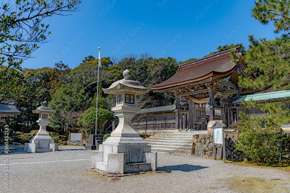 能登 気多大社 境内風景 能登 気多大社 境内風景