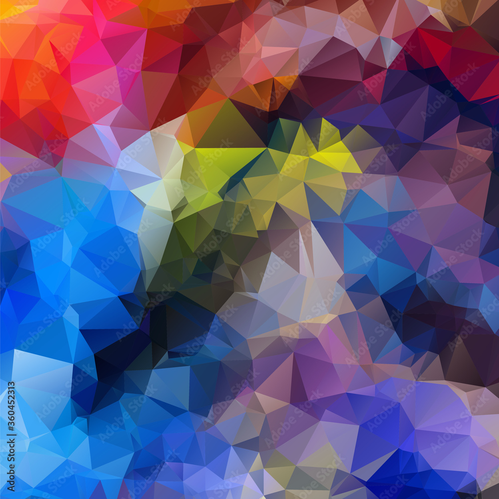 Abstract multi colored polygon, low polygon background. Transfusion of color. All the colors of the rainbow. Multicolor.Low poly style. Geometric Pattern. Abstract multi colored polygon, low polygon background. Transfusion of color. All the colors of the rainbow. Multicolor.Low poly style. Geometric Pattern.