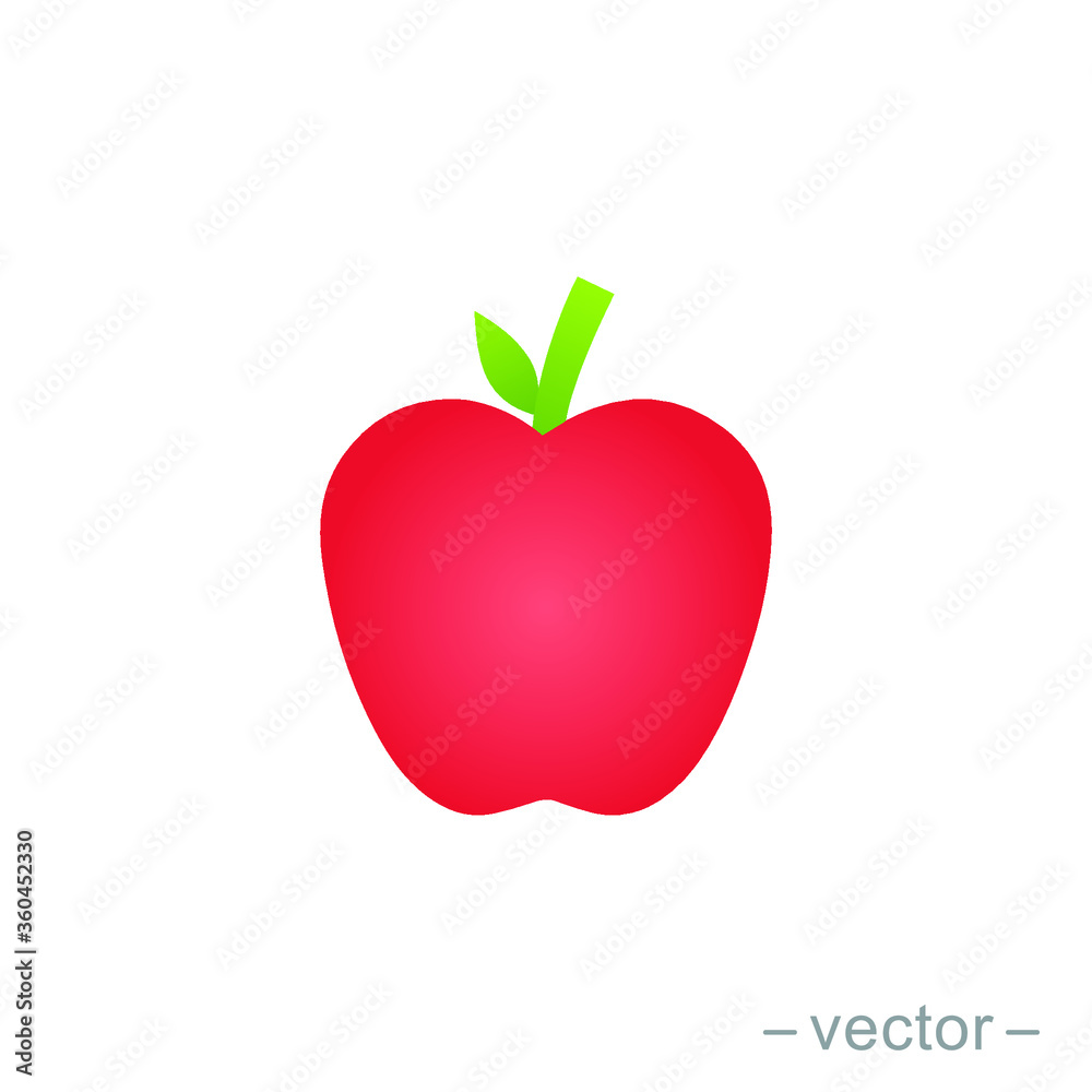 Apple vector, back to school gradient style icon. Eps 10. Apple vector, back to school gradient style icon. Eps 10.