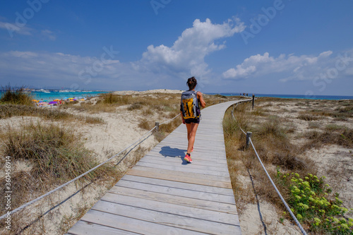 camino de Sa Guia, Parque natural de ses Salines de Ibiza y Formentera, Formentera, balearic islands, Spain