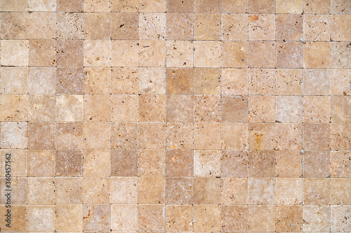 Wallpaper Mural Wall background with Yellow natural sandstone tiles stiched together with clay Torontodigital.ca