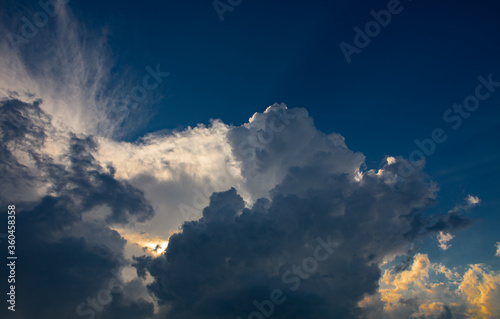 blue sky sunny clouds panorama © UA_PM