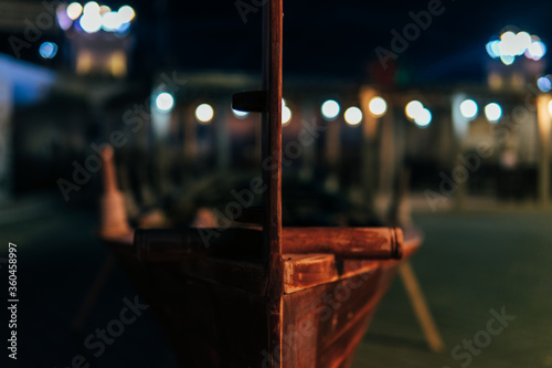 Traditional Arabic sailing wooden vessel - dhow