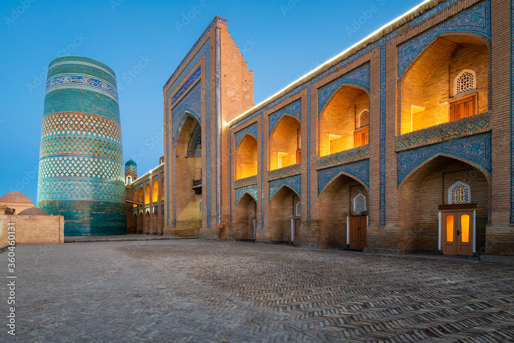 Khiva, Uzbekistan, Ancient monuments of Khiva of architectural pearl on ...