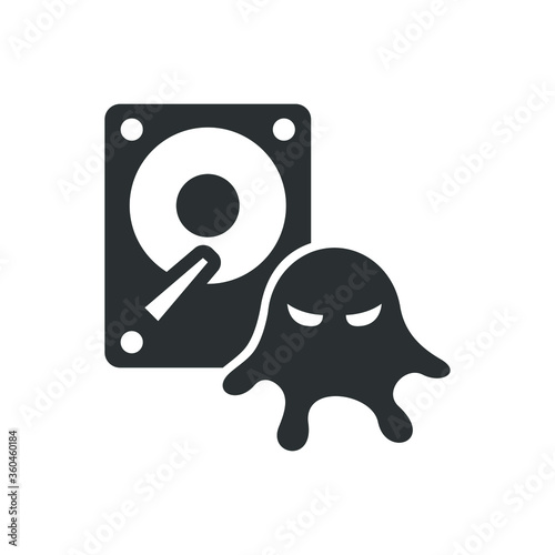 Infected data icon