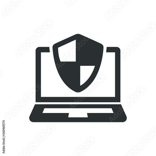Laptop security icon