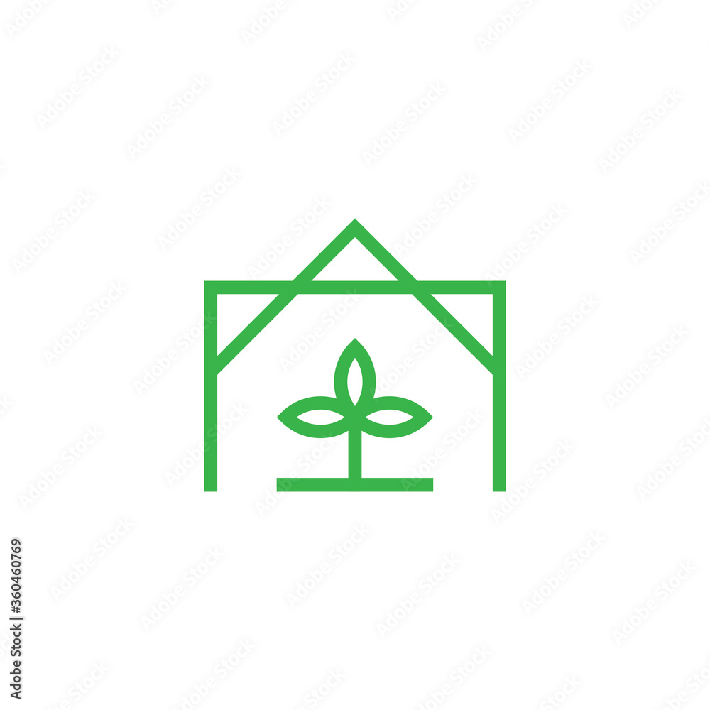 Home garden logo design vector illustration Home garden logo design vector illustration