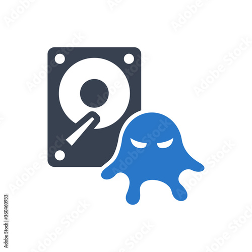 Infected data icon