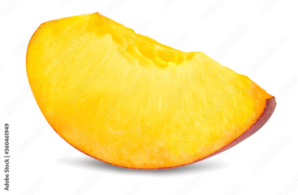 sliced peach fruit isolated on white background sliced peach fruit isolated on white background