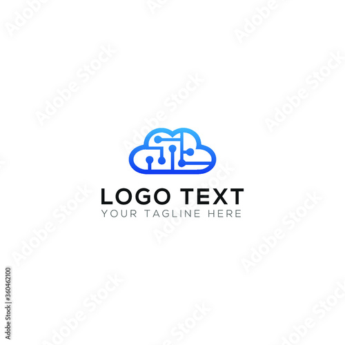 Technology Cyber Cloud Logo Design