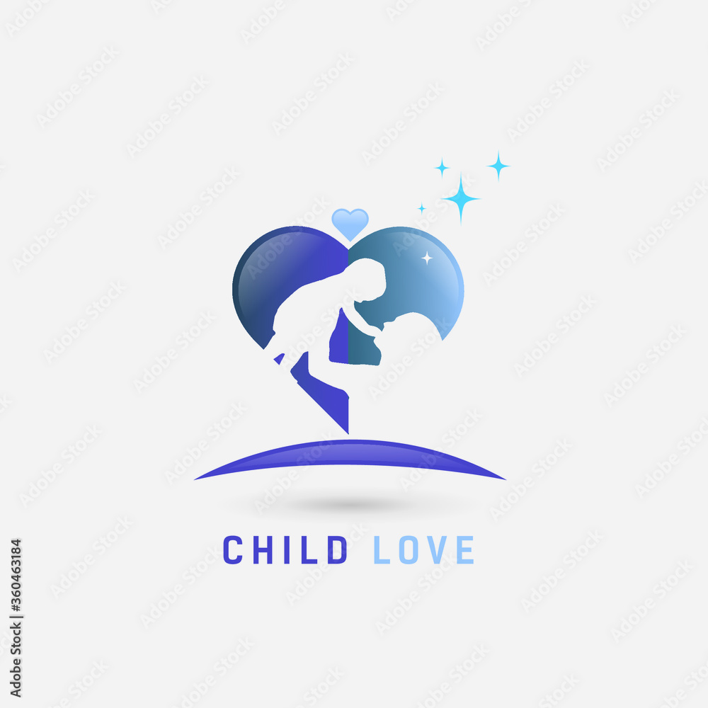 Fototapeta premium vector illustration for Children logo