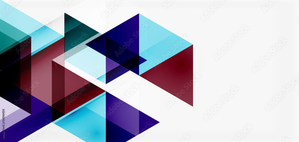 Geometric abstract background, mosaic triangle and hexagon shapes. Trendy abstract layout template for business or technology presentation, internet poster or web brochure cover, wallpaper Geometric abstract background, mosaic triangle and hexagon shapes. Trendy abstract layout template for business or technology presentation, internet poster or web brochure cover, wallpaper