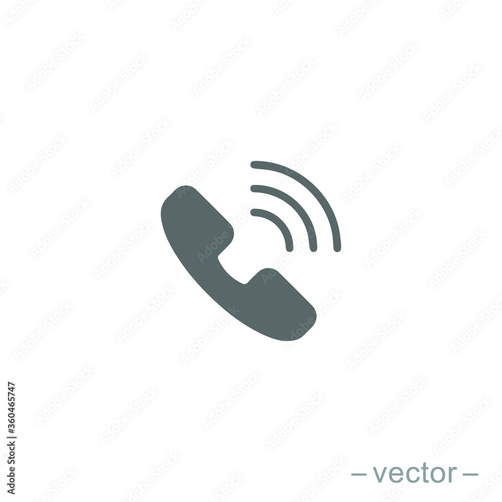 Obraz premium Call icon vector. Phone icon vector. mobile phone. telephone icon. EPS 10