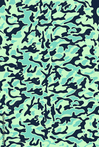 Vector illustration of army camouflage pattern.