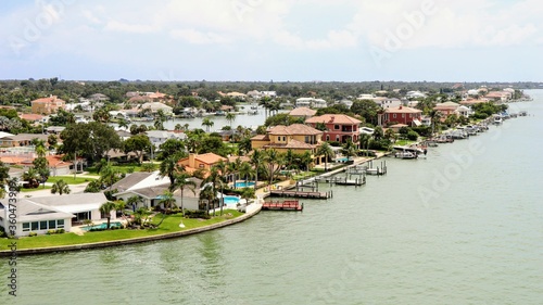 The luxury houses of Belleair next to Clearwater in Tampa, Florida