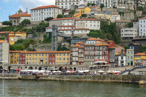 Douro river embankment, Ribeira district, Porto city, Portugal