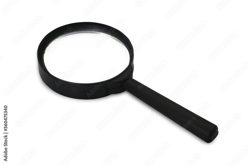 Magnifying glass isolated on white background with Clipping path. Magnifying glass isolated on white background with Clipping path.