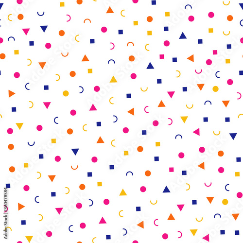 Trendy seamless pattern with small geometric shapes, great design for any purposes. Abstract vector illustration. Trendy design. Geometric digital background. Vector seamless pattern. Modern abstract 