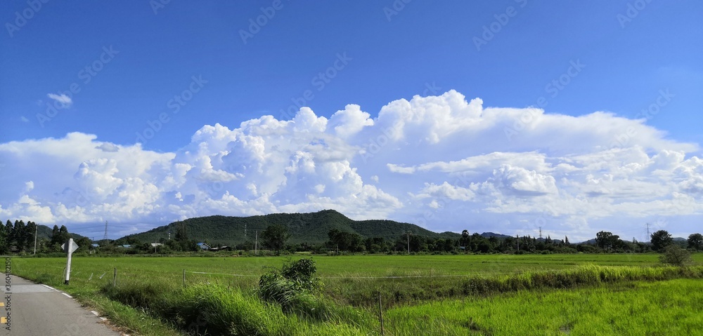 Clouds on the mountain