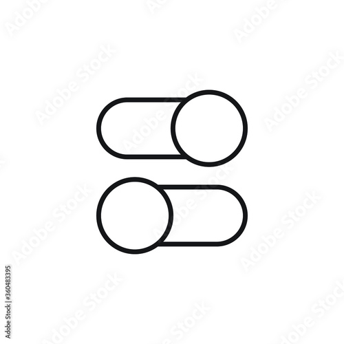 on off icon vector sign