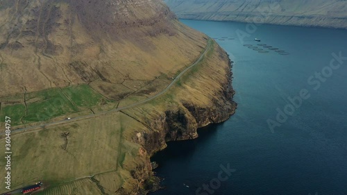 Drone Of Mount Malinsfjall In Vidareidi photo