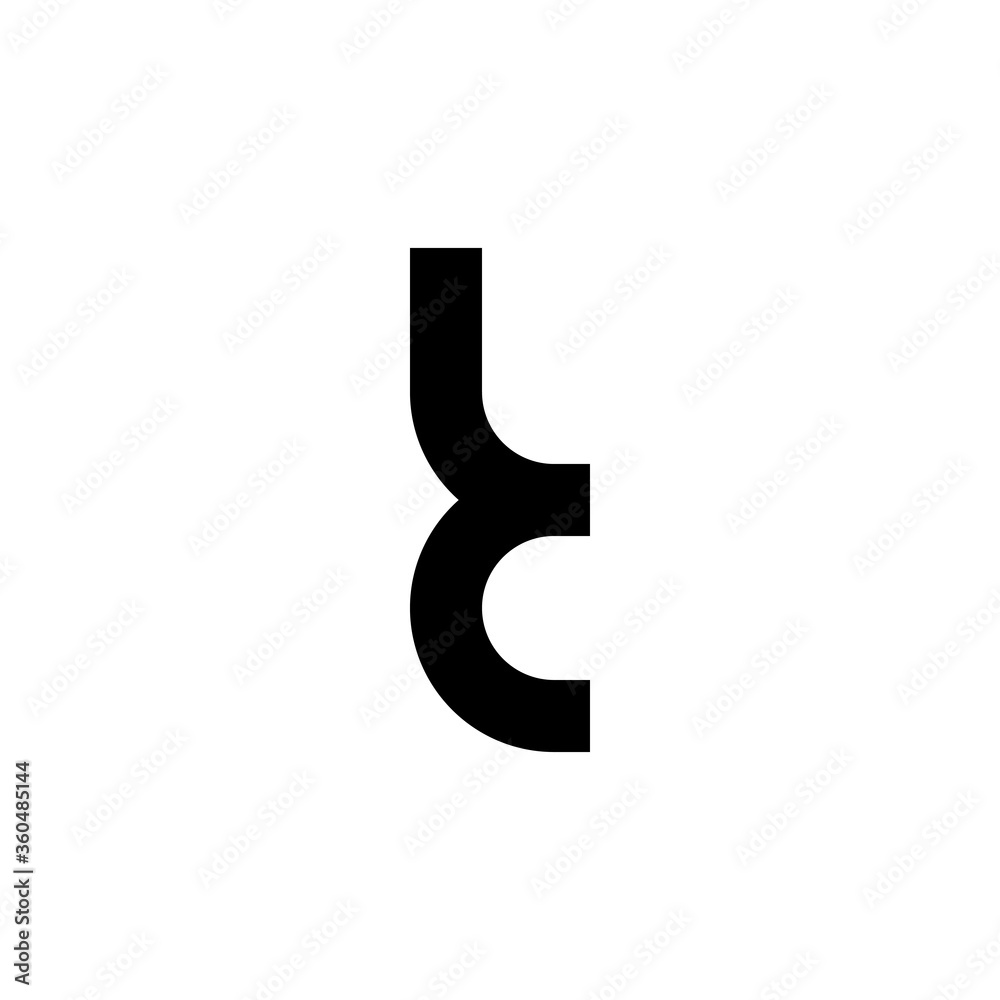 Black letter LC initial logo icon Black letter LC initial logo icon