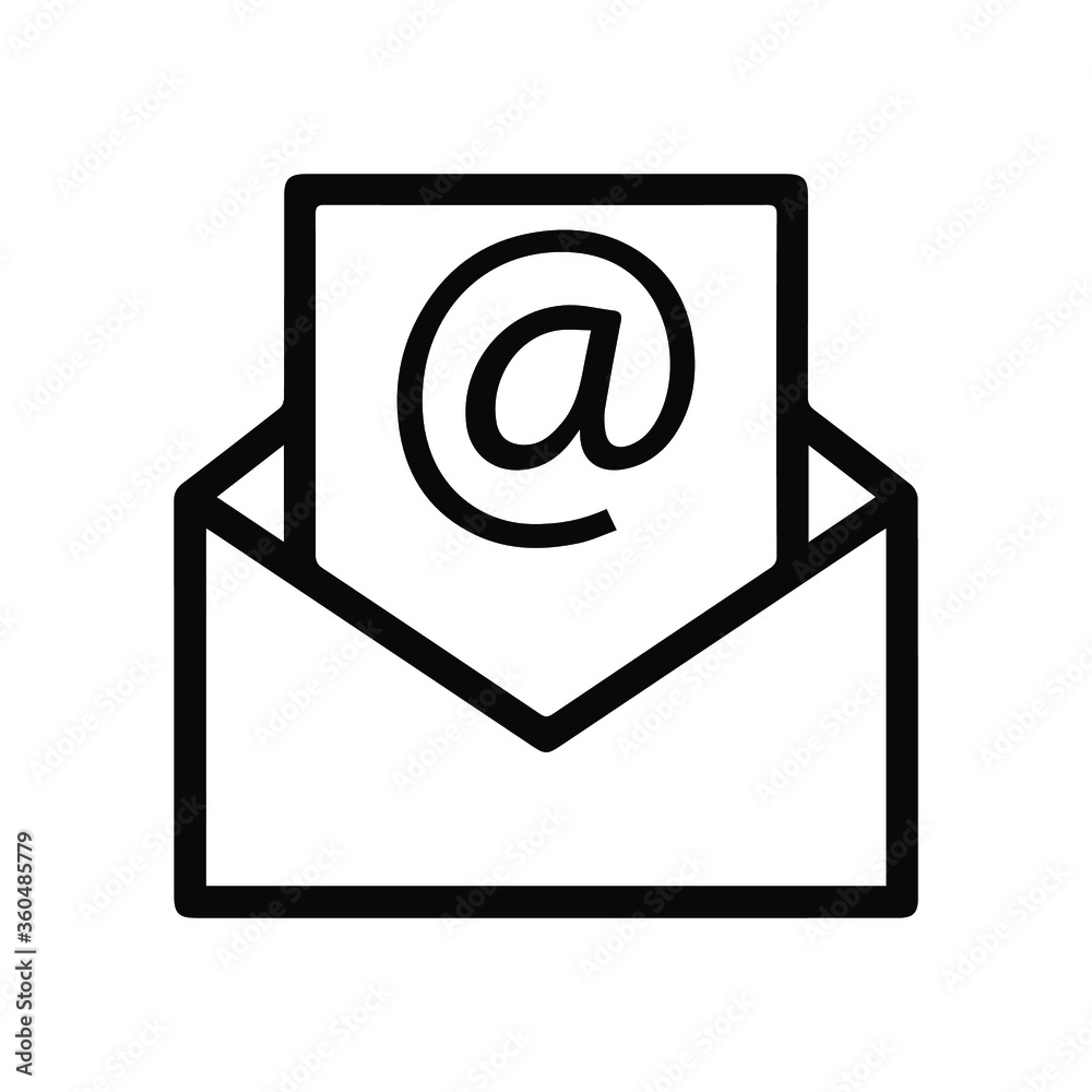 Mail vector icon. E-mail icon. Envelope illustration. Message. Line style. EPS 10 Mail vector icon. E-mail icon. Envelope illustration. Message. Line style. EPS 10
