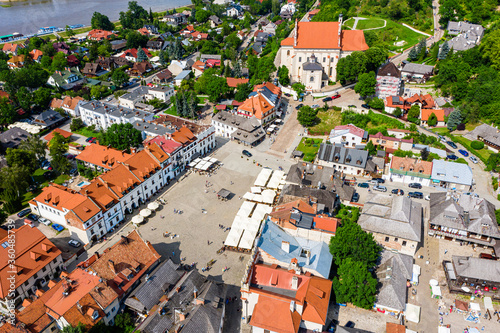 Widok z lotu ptaka na Kazimierz Dolny