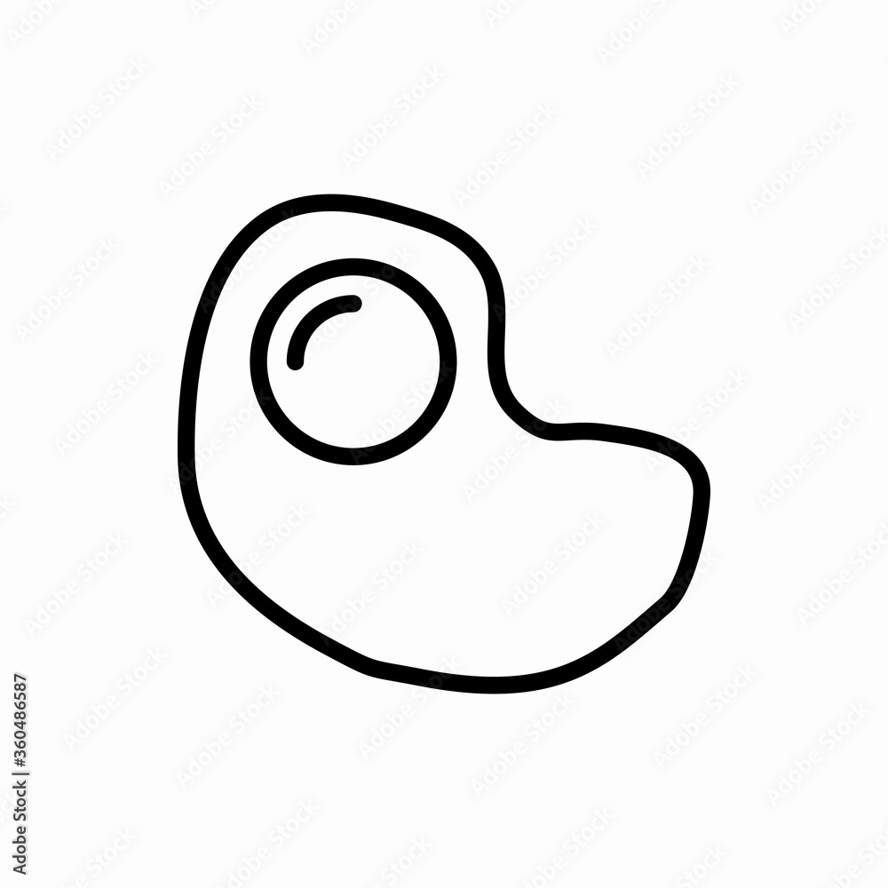 Outline egg icon.Egg vector illustration. Symbol for web and mobile