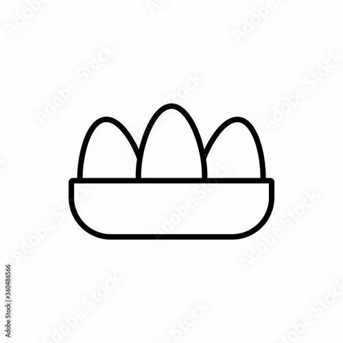 Outline egg icon.Egg vector illustration. Symbol for web and mobile