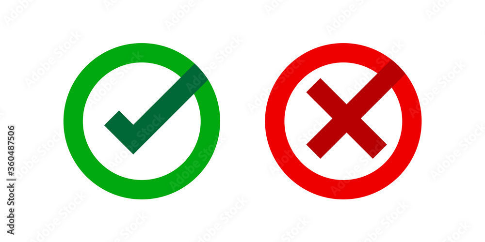 checkmark and x or confirm and deny circle icon button flat for apps and websites symbol, icon checkmark choice, checkbox button for choose, circle answer box for checklist, approval check sign button checkmark and x or confirm and deny circle icon button flat for apps and websites symbol, icon checkmark choice, checkbox button for choose, circle answer box for checklist, approval check sign button