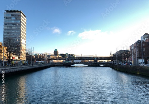 Canvas Print River Liffey Dublin City  Centre