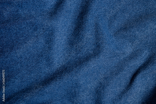 Blue denim texture. Closeup of denim jacket elements. Background for banner, poster or adrift.