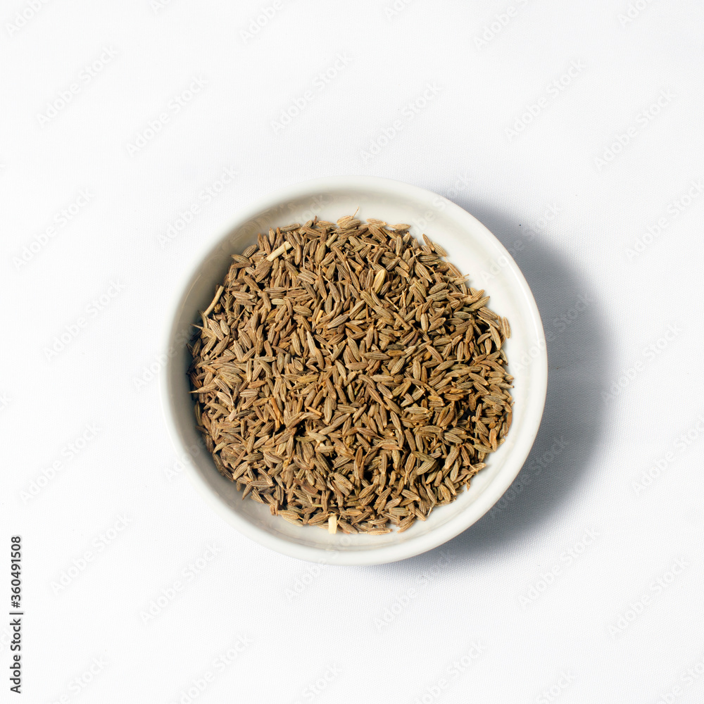 Ceylon Spice Cumin seeds, Isolated on white background Ceylon Spice Cumin seeds, Isolated on white background