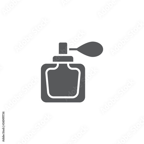 Perfume vector icon symbol isolated on white background