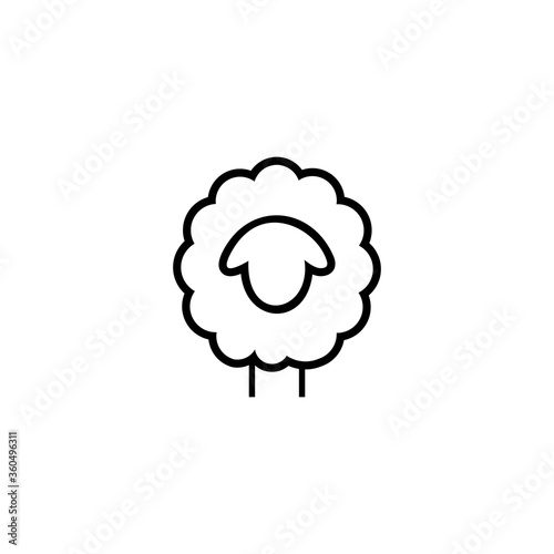 monoline goat logo and icon