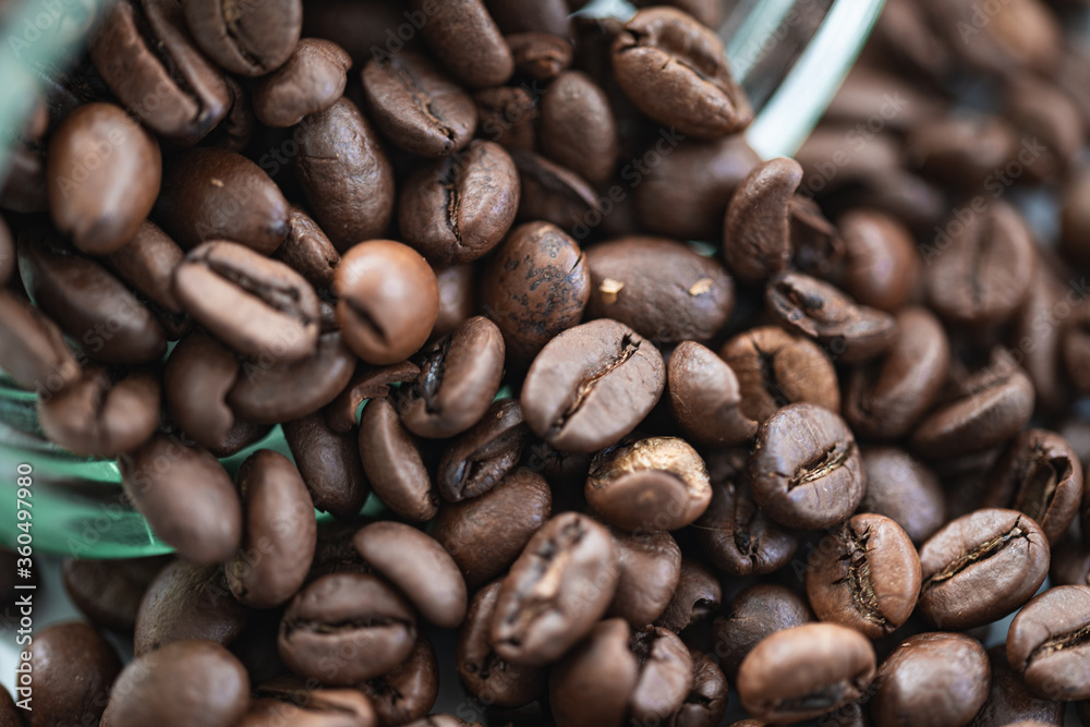 Fototapeta premium Roasted Coffee Beans in nice brown color