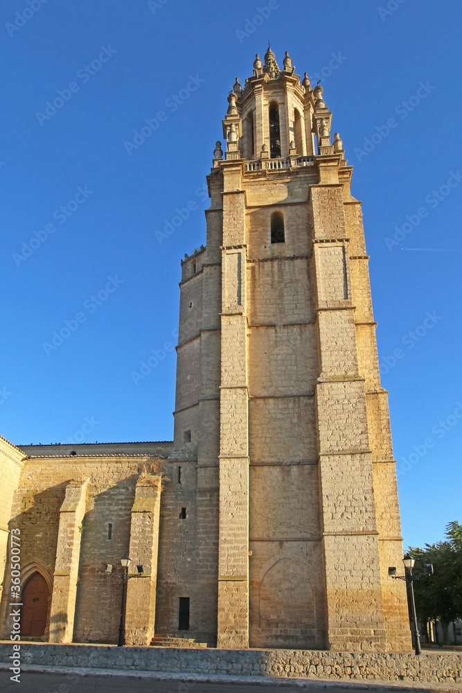 Ampudia Church tower, Spain	