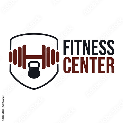 fitnes logo illustration icon design