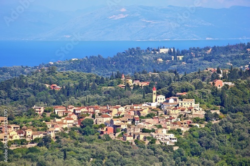 Varipatades town in Corfu island