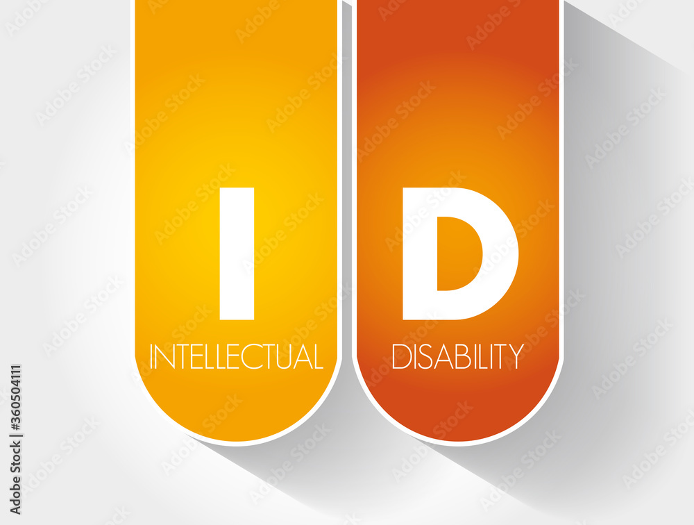 ID - Intellectual Disability acronym, medical concept background