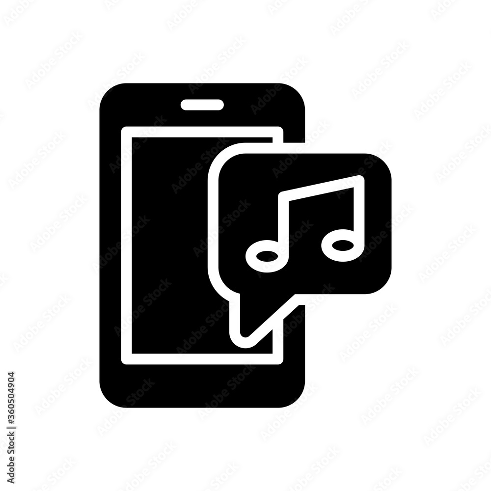 chat about music icon in glyph style. vector illustration for graphic design, website, UI isolated on white background. EPS 10 chat about music icon in glyph style. vector illustration for graphic design, website, UI isolated on white background. EPS 10