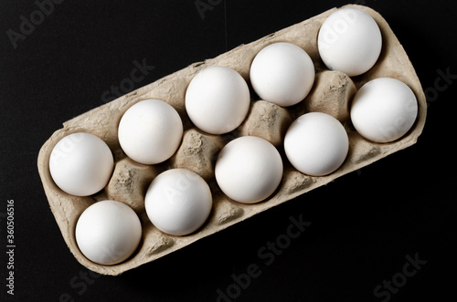 eggs are white and brown in the lot