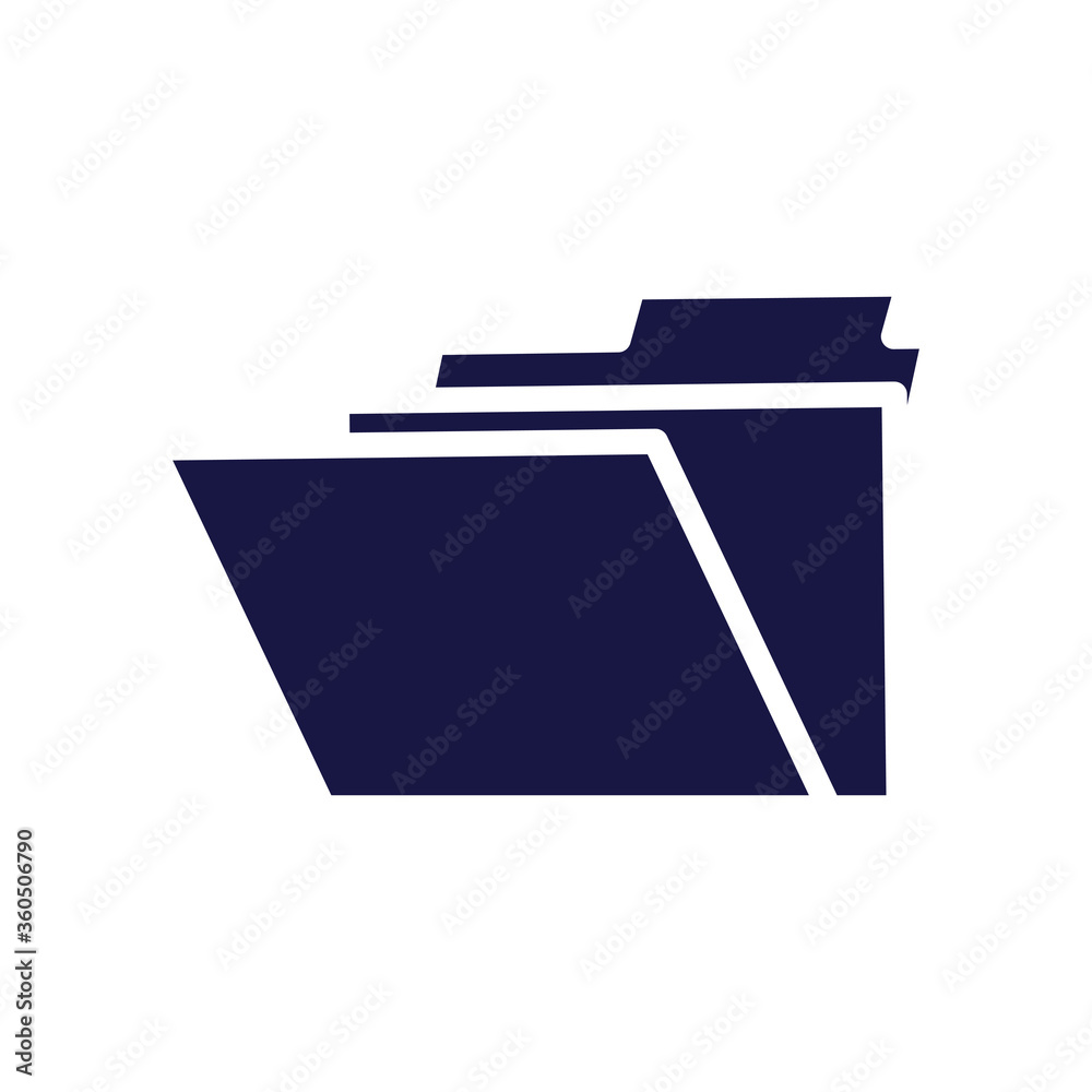 folder file document silhouette style icon folder file document silhouette style icon