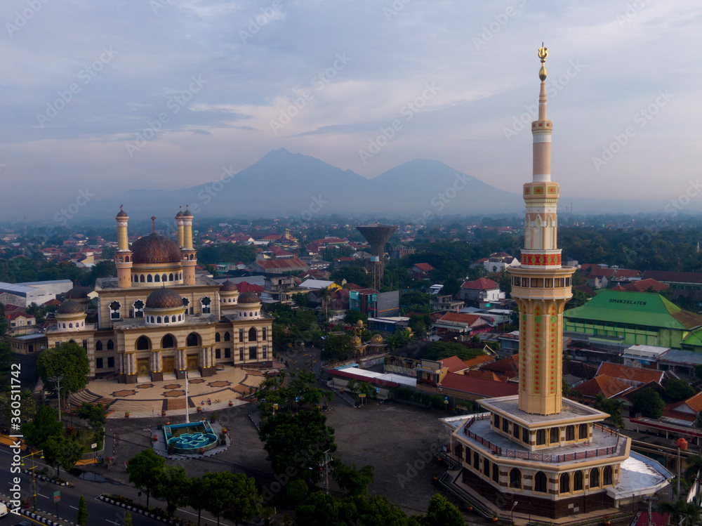 An old mosque in the city of Klaten, Central Java, Indonesia that still looks beautiful