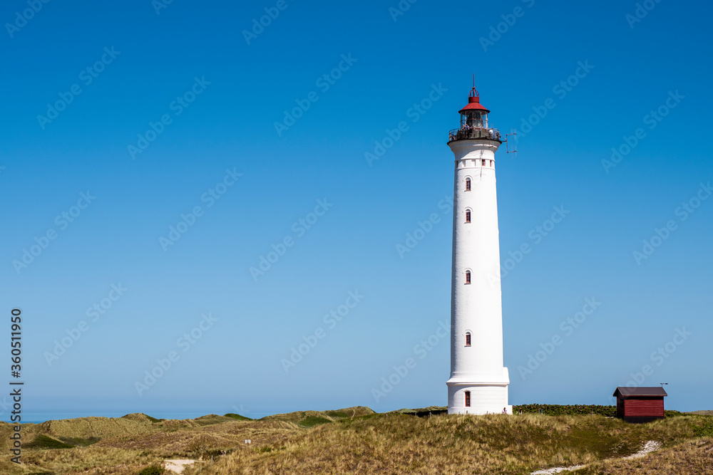 Lyngvig Fyr - ein Leuchtturm an der dänischen Nordseeküste bei Hvide Sande