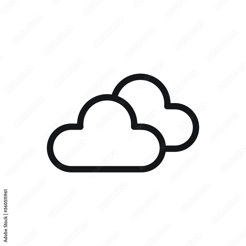 cloud weather rain sun icon vector sign symbol isolated cloud weather rain sun icon vector sign symbol isolated