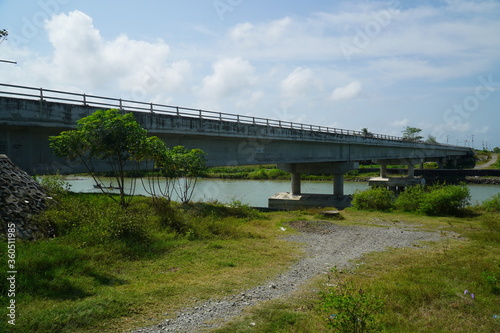 A bridge that connects one region to another in the city of Purworejo, Central Java, Indonesia