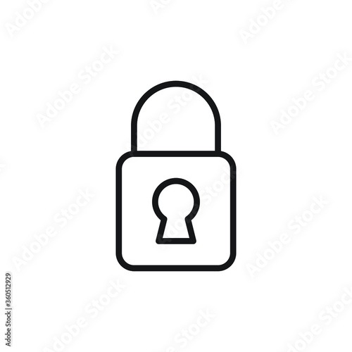 lock icon vector sign symbol isolated