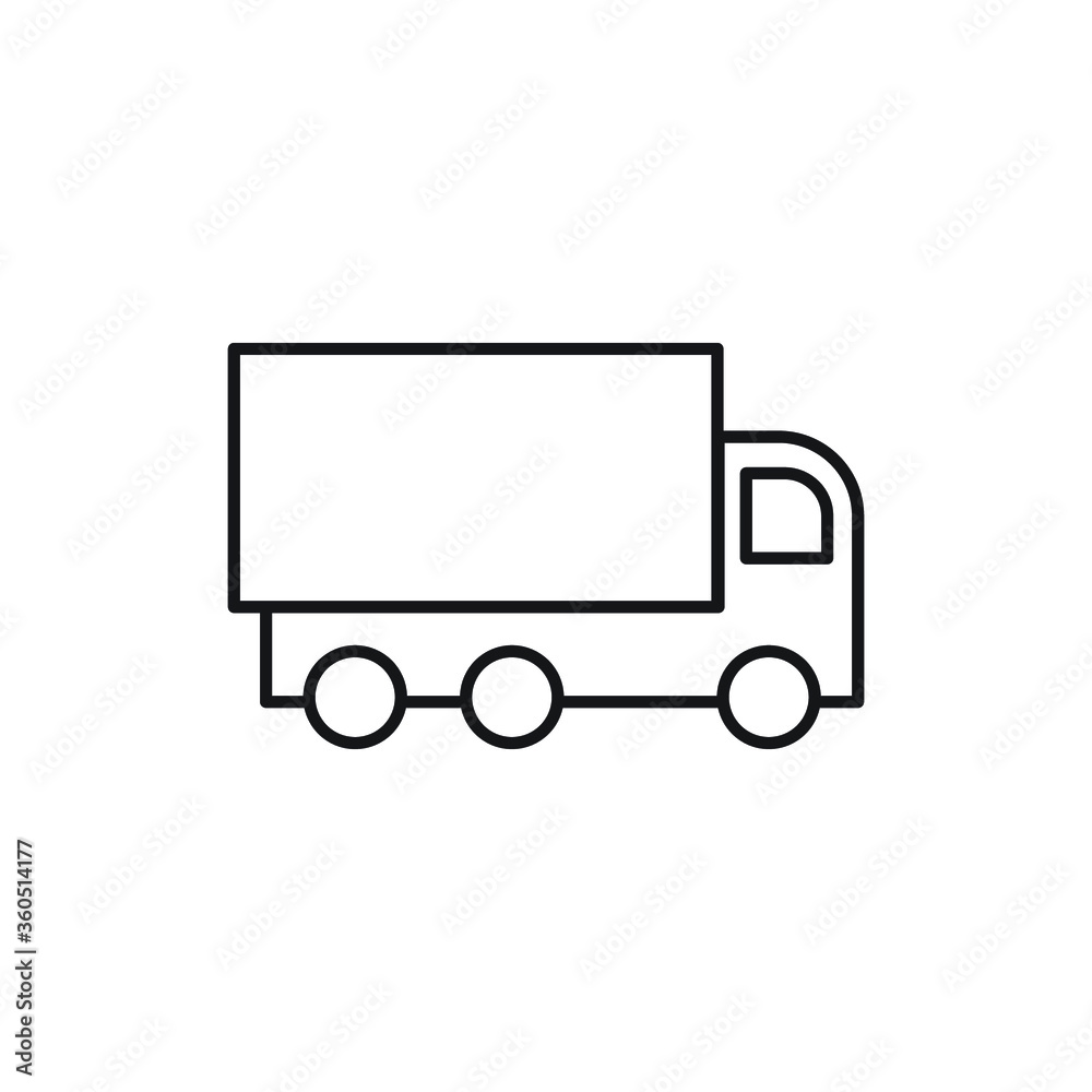 truck cargo icon vector sign symbol isoalted truck cargo icon vector sign symbol isoalted